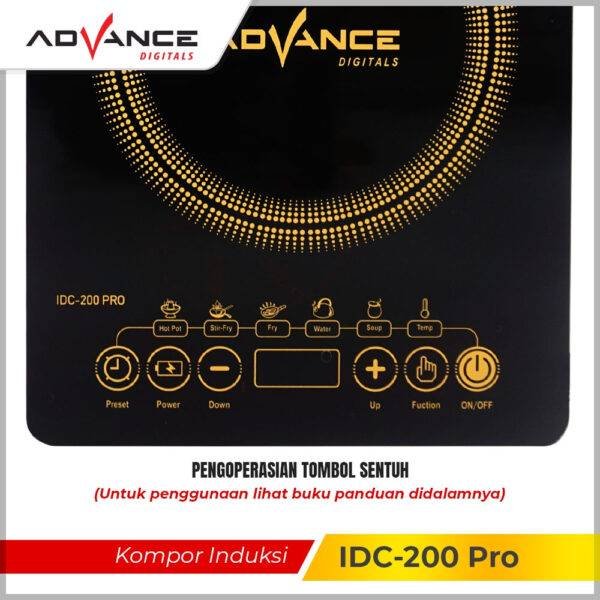 Kompor Induksi Advance IDC-200 Original - Daya 600 watt - kompor kombucha