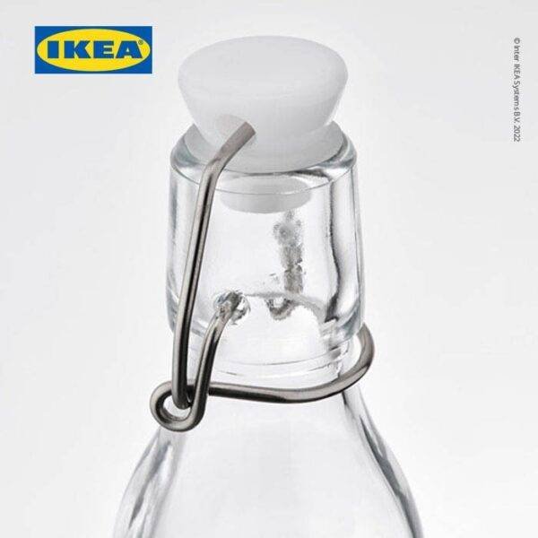 Botol Kaca 150ml IKEA, Tutup Kawat, Cocok Untuk Kemasan Kombucha