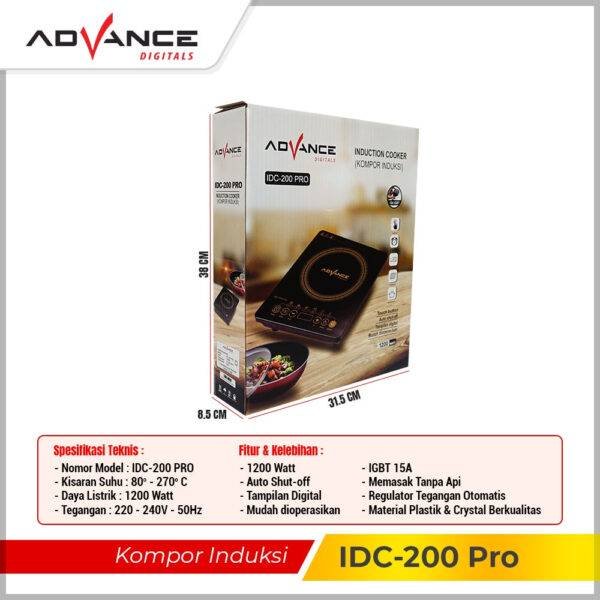 Kompor Induksi Advance IDC-200 Original - Daya 600 watt - kompor kombucha