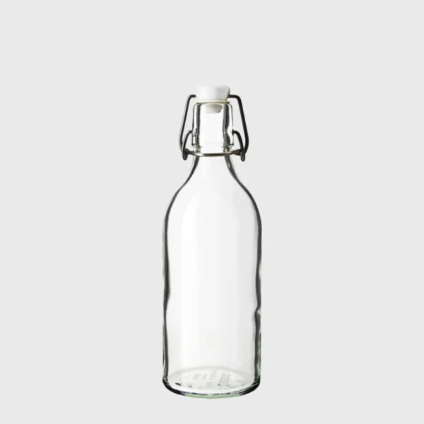 Botol Kaca 500ml IKEA, Tutup Kawat, Cocok Untuk Kemasan Kombucha
